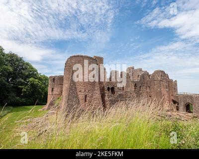 Goodrich Castle, Goodrich, Ross-on-Wye, Herefordshire, England Stockfoto