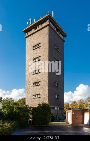 Deutschland, Stadtlohn, Westmuensterland, Münsterland, Westfalen, Nordrhein-Westfalen, NRW, Alter Wasserturm *** Ortsüberschrift *** Stockfoto