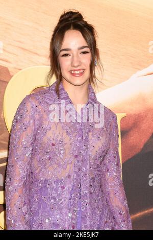 Century City, Ca. 09.. November 2022. Marlow Barkley nimmt an der Los Angeles Premiere von Netflix's 'Slumberland' im AMC Century City 15 am 09. November 2022 in Century City, Kalifornien, Teil. Kredit: Jeffrey Mayer/Jtm Fotos/Media Punch/Alamy Live News Stockfoto