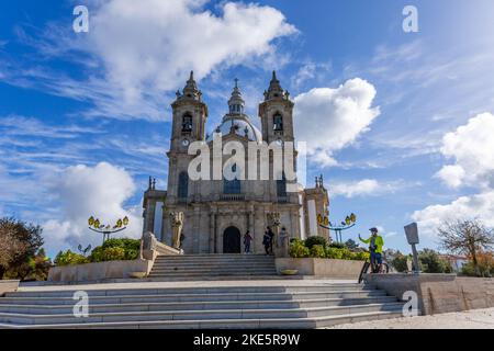 Braga, Portugal - 1. November 2022: Heiligtum unserer Lieben Frau von Sameiro ist ein Marienheiligtum in Braga, Portugal. Stockfoto