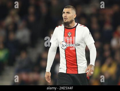 Southampton, England, 9.. November 2022. Lyanco von Southampton während des Carabao Cup-Spiels im St. Mary's Stadium, Southampton. Bildnachweis sollte lauten: Paul Terry / Sportimage Stockfoto