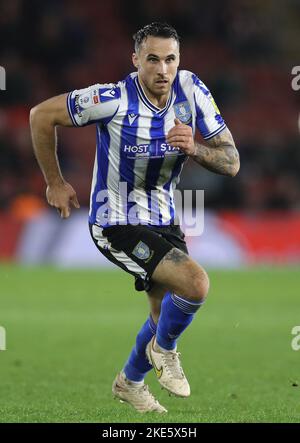 Southampton, England, 9.. November 2022. Lee Gregory von Sheffield am Mittwoch während des Carabao Cup-Spiels im St. Mary's Stadium, Southampton. Bildnachweis sollte lauten: Paul Terry / Sportimage Stockfoto