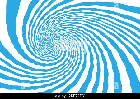 Wirbelnder radialer Wirbelhintergrund. Sternburst Spiralstreifen Vektorgrafik Stock Vektor