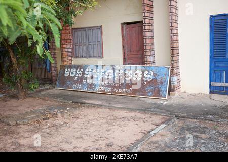 Bahnhof Kampot Kambodscha Stockfoto