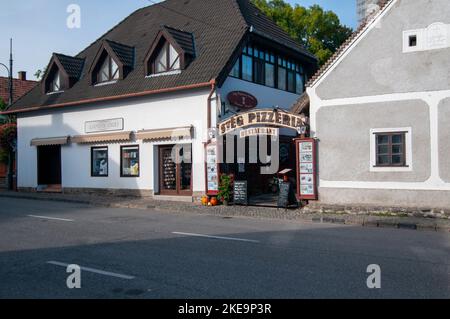 Tihany ist ein Dorf am Nordufer des Plattensees auf der Tihany Halbinsel Veszprém County, Ungarn, die ganze Halbinsel ist ein historisches Gebiet Stockfoto