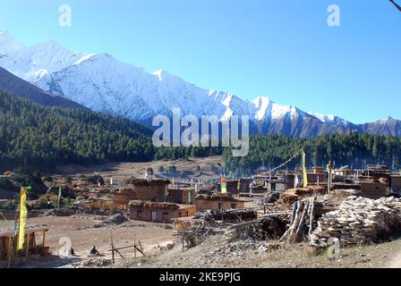 Ringmo Dorf Nepal Stockfoto