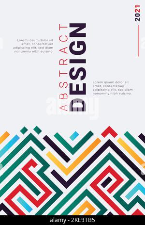 Wunderschöne, minimalistische und flache digitale Farbmuster für Design- und Textilgeschäfte. Editierbare eps-Dateien. Stock Vektor