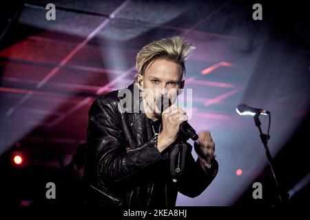 US Rock Legends SKID ROW, Live-Auftritt in Hard Rock Hell XV, November 2022, Fotos von John Lambeth. Stockfoto