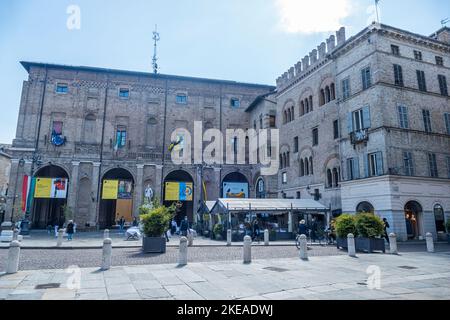 Parma, Italien: 05-02-2021: Giuseppe Garibaldi Platz in Parma Stockfoto