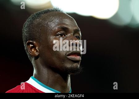 Aktenfoto vom 8-05-2021 von Sadio Mane. Der Senegal hat Sadio Mane in seinem WM-Kader genannt, obwohl der Bayern München-Stürmer ein Verletzungszweifelhaft ist. Ausgabedatum: Freitag, 11. November 2022. Stockfoto