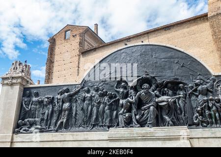 Das Denkmal von Giuseppe Verdi in Parma Stockfoto