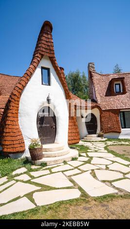 Tonschloss des Tals der Feen, Sibiu. Rumänien. Stockfoto