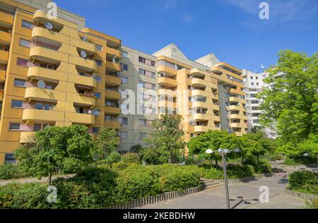 Wohnhaus, Kreuzberger Zentrum, Skalitzer Straße, Kottbusser Tor, Kreuzberg, Friedrichshain-Kreuzberg, Berlin, Deutschland Stockfoto