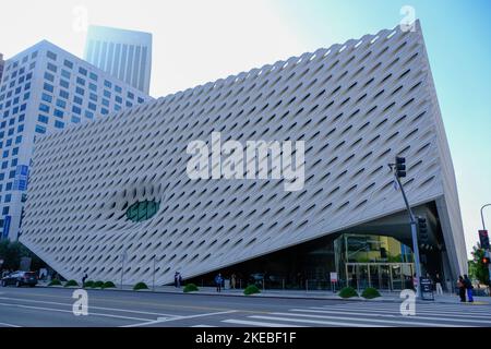 The Broad ist ein Museum für moderne Kunst im Zentrum von Los Angeles, USA Stockfoto