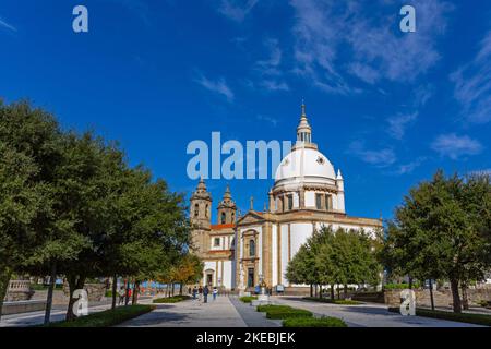 Braga, Portugal - 1. November 2022: Heiligtum unserer Lieben Frau von Sameiro ist ein Marienheiligtum in Braga, Portugal. Stockfoto