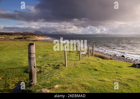 Big Sand Beach bei Gairloch in Wester Ross an der atlantikküste Schottlands Stockfoto