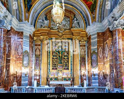 Rom Latium Italien. Die Kirche des heiligen Ignatius von Loyola auf dem Campus Martius. Stockfoto