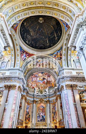 Rom Latium Italien. Die Kirche des heiligen Ignatius von Loyola auf dem Campus Martius. Stockfoto