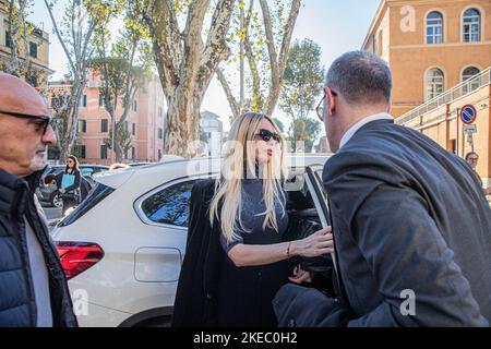 Rom, Italien. 11.. November 2022. Prozess gegen Ilary Blasi und Francesco Totti. Kredit: Unabhängige Fotoagentur/Alamy Live Nachrichten Stockfoto