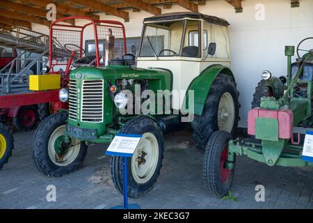 DDR-Museum in Dragen auf der Insel Usedom in Mecklenburg-Vorpommern. Stockfoto