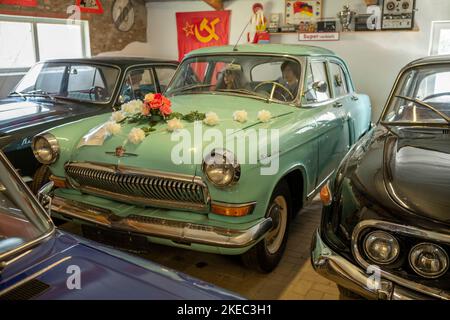 DDR-Museum in Dragen auf der Insel Usedom in Mecklenburg-Vorpommern. Stockfoto