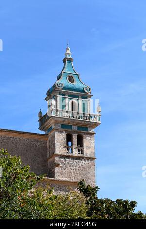 Cartuja de Valldemossa, auf Mallorca, Spanien. Ehemaliges Kloster, in dem die polnische Musik Frederich Chopin vor seinem Tod mehrere Wintermonate lebte Stockfoto