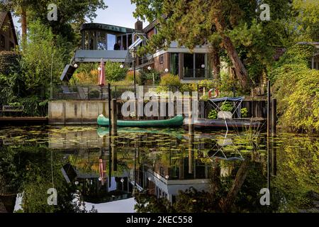 Little Venice in Tiefwerder. Berlin, Deutschland. Stockfoto