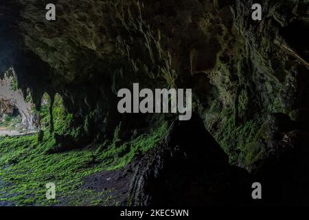 Nordamerika, Karibik, Großantillen, Hispaniola Island, Dominikanische Republik, Sama, Boulevard Turístico del at ntico, Panoramic Road Cave Stockfoto