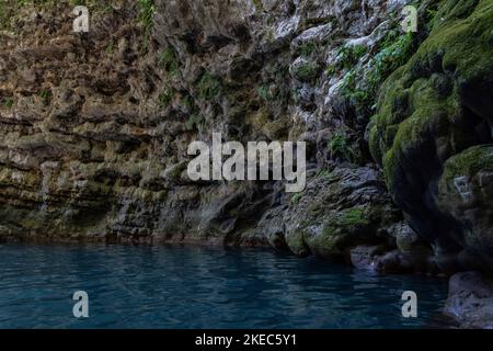 Nordamerika, Karibik, Großantillen, Hispaniola Island, Dominikanische Republik, Provinz Puerto Plata, Tubagua, Charcos de los Militares Stockfoto