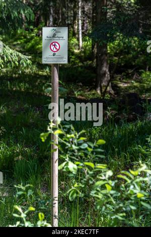 Europa, Deutschland, Süddeutschland, Baden-Württemberg, Schwarzwald, Kein Umgehungszeichen Stockfoto