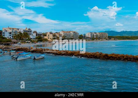 Strand punta de mita, Jalisco Stockfoto