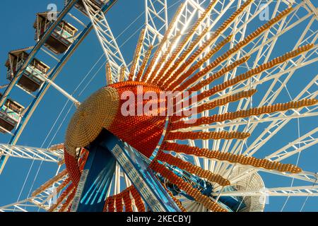 Riesenrad, Oktoberfest, Wiesn, Volksfest, München Stockfoto