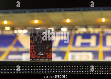 Birmingham, Großbritannien. 11.. November 2022. Das Remembrance Day Spielprogramm vor dem Sky Bet Championship Spiel Birmingham City vs Sunderland in St Andrews, Birmingham, Großbritannien, 11.. November 2022 (Foto von Nick Browning/News Images) in Birmingham, Großbritannien am 11/11/2022. (Foto von Nick Browning/News Images/Sipa USA) Quelle: SIPA USA/Alamy Live News Stockfoto