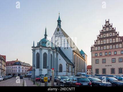 Freiberg, Untermarkt, Dom zu Sachsen, Sachsen, Deutschland Stockfoto