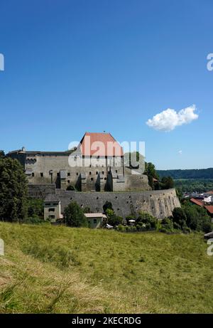 Deutschland, Bayern, Oberbayern, Kreis Traunstein, Tittmoning, Tittmoning Castle Stockfoto