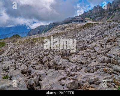 Auf dem Gottesackerplateau unterhalb des Hohen Ifen in den Allgäuer Alpen. Stockfoto