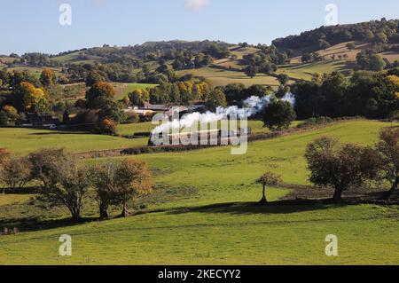 Der Earl nähert sich Cyfronydd mit einem Mixed auf 10.10.22 Stockfoto