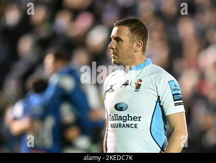 Bath, Somerset, Großbritannien. 11.. November 2022. 11.. November 2022, The Recreation Ground, Bath, Somerset, England; Gallagher Premiership Rugby, Bath versus Leicester Tigers; Referee Tom Foley Credit: Action Plus Sports Images/Alamy Live News Stockfoto