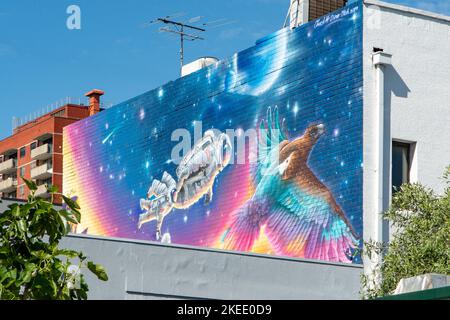 Street Art, Fitzroy, Melbourne, Victoria, Australien Stockfoto