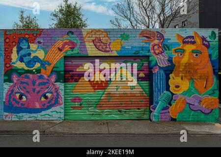 Street Art, Northcote, Melbourne, Victoria, Australien Stockfoto