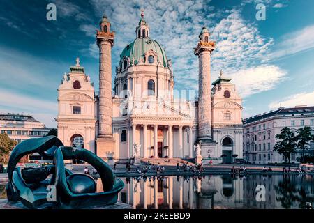 Karlskirche in Wien (St. Karlskirche in Wien) Stockfoto