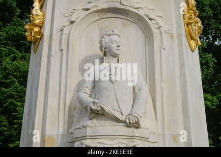 Wolfgang Amadeus Mozart, Beethoven-Haydn-Mozart-Denkmal, Tiergarten, Berlin, Deutschland Stockfoto