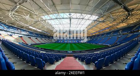 Gelsenkirchen, Deutschland. 11. Nov, 2022. firo : 11/11/2022, Fußball, Fußball, 1. Liga, 1. Bundesliga, Saison 2022/2023, FC Schalke 04, Stadionübersicht, VELTINS ARENA, Arena auf Schalke, Kredit: dpa/Alamy Live Nachrichten Stockfoto