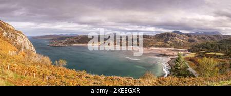Guinard Bay an der atlantikküste im Nordwesten Schottlands Stockfoto