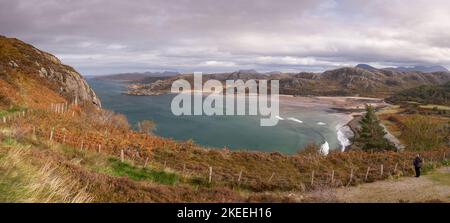 Guinard Bay an der atlantikküste im Nordwesten Schottlands Stockfoto