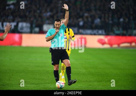 MÖNCHENGLADBACH, DEUTSCHLAND - 11. NOVEMBER 2022: Das Fußballspiel der Bundesliga Borussia Mönchengladbach gegen Borussia Dortmund Stockfoto