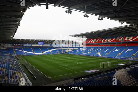 Cardiff, Großbritannien. 12.. November 2022. Gesamtansicht des Stadions vor dem Sky Bet Championship-Spiel im Cardiff City Stadium, Cardiff. Bildnachweis sollte lauten: Darren Staples/Sportimage Credit: Sportimage/Alamy Live News Stockfoto