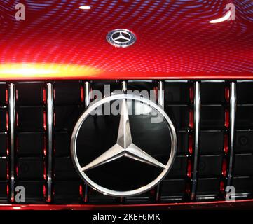 28. Oktober 2022, Stuttgart, Deutschland: Mercedes-AMG GT Concept Logo 2017 im Mercedes-Benz Museum zu sehen. (Bild: © Igor Golovniov/SOPA Images via ZUMA Press Wire) Stockfoto