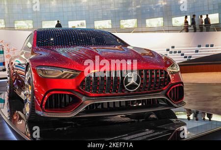 28. Oktober 2022, Stuttgart, Deutschland: 2017 Mercedes-AMG GT Concept im Mercedes-Benz Museum. (Bild: © Igor Golovniov/SOPA Images via ZUMA Press Wire) Stockfoto