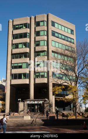 Das US-amerikanische Anwaltsbüro befindet sich an einem Saint Andrews Plaza in der Nähe des Polizeipräsidium, Manhattan, 2022, New York City Stockfoto